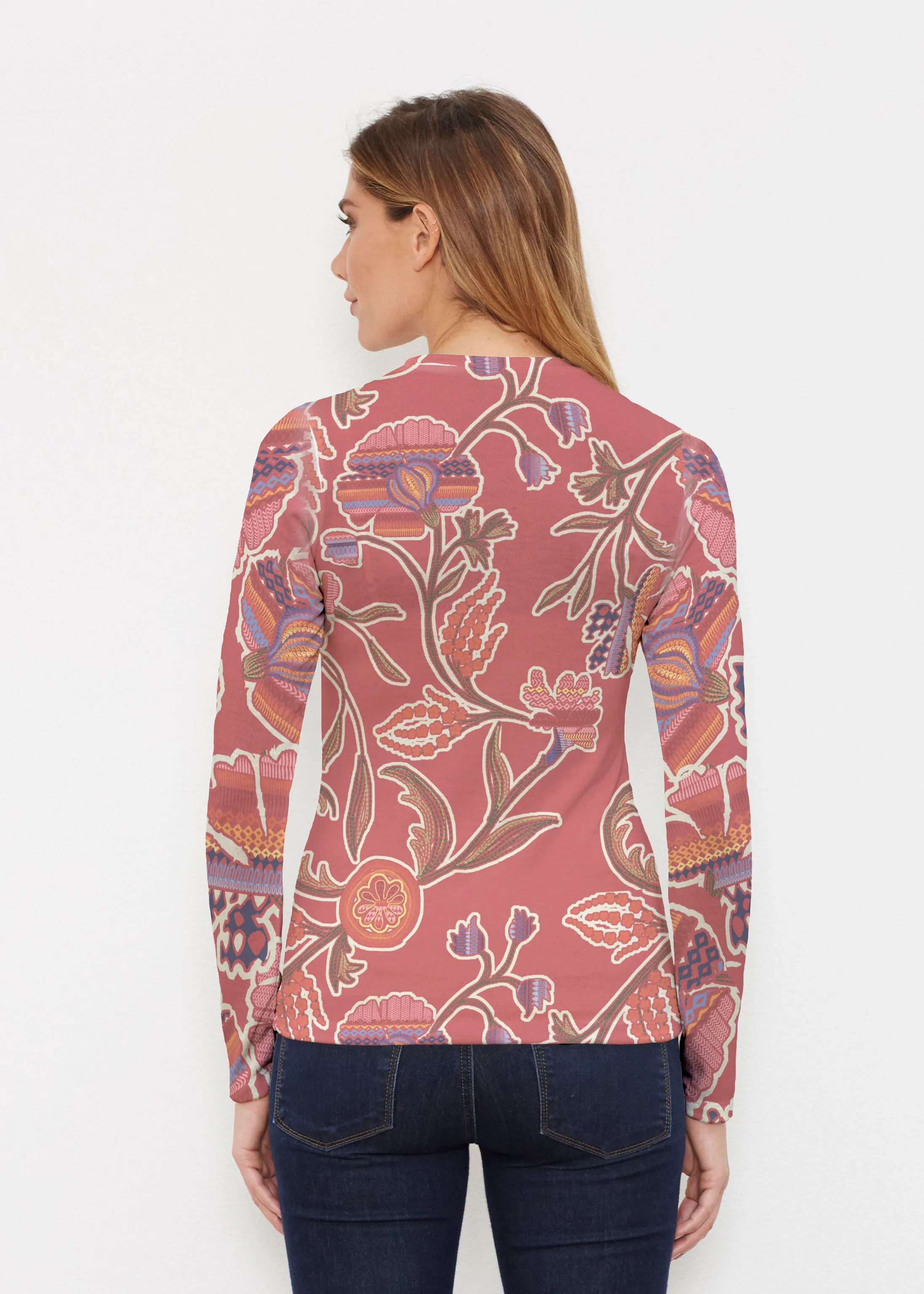 Patterns At Play Apricot (7826) ~ Butterknit Long Sleeve Crew Top