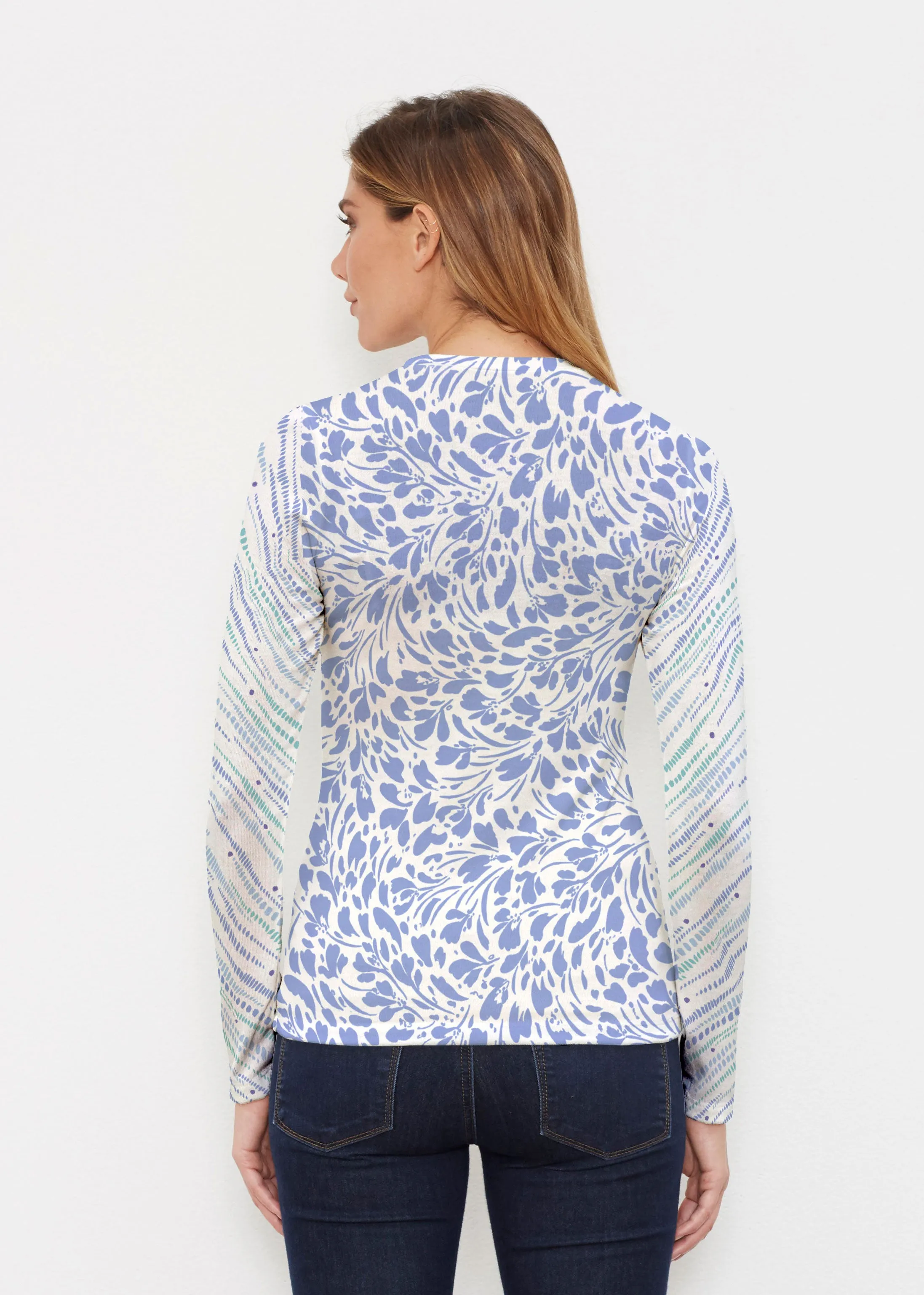 Pebble Dots (7922) ~ Butterknit Long Sleeve Crew Top