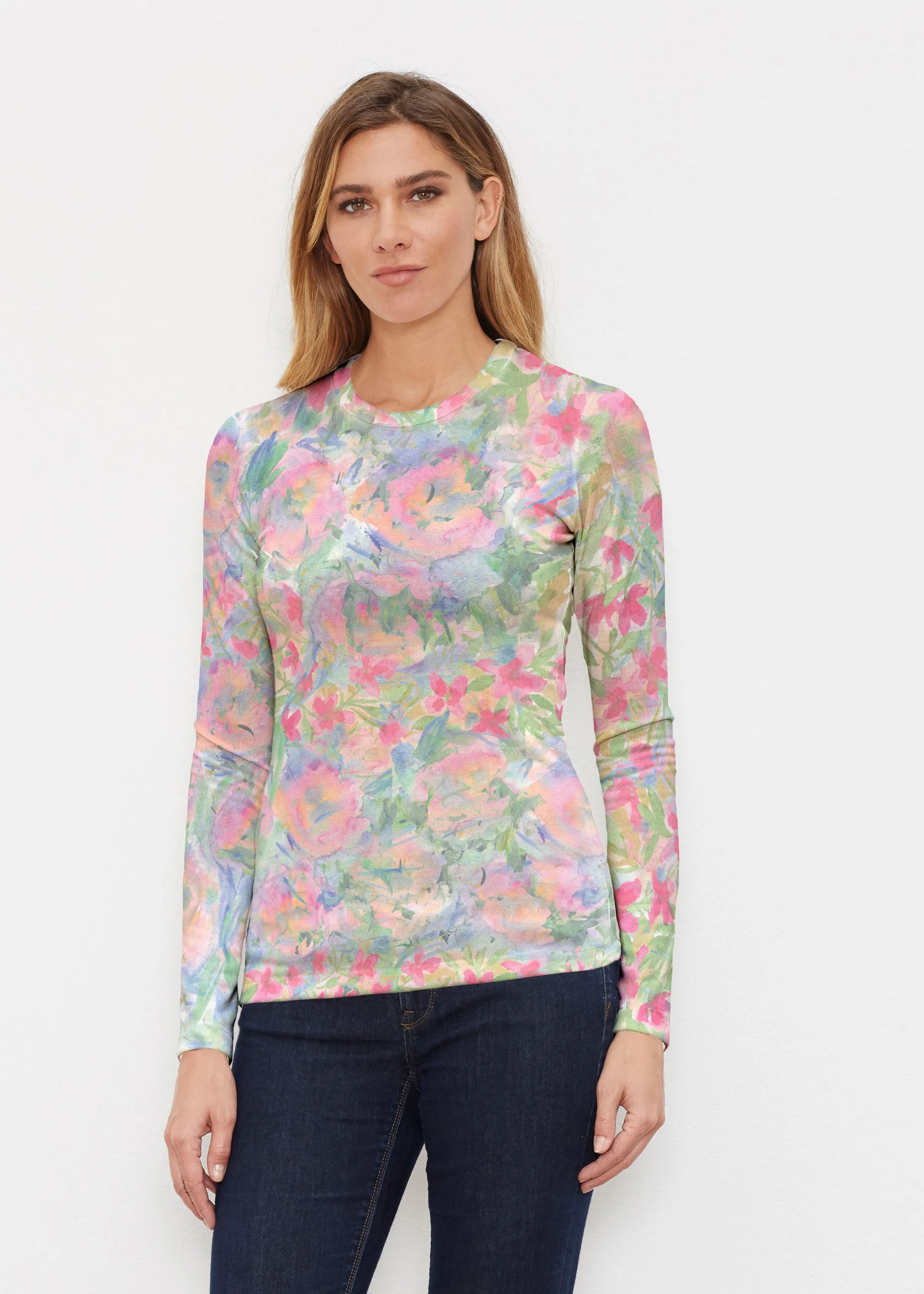 Penelope (17255) ~ Butterknit Long Sleeve Crew Top