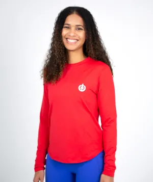 Performance Long Sleeve Baselayer Shirt | Red