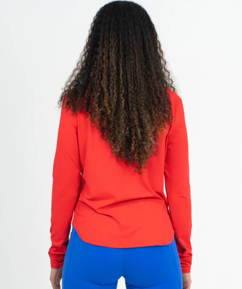 Performance Long Sleeve Baselayer Shirt | Red