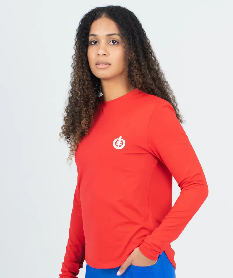Performance Long Sleeve Baselayer Shirt | Red
