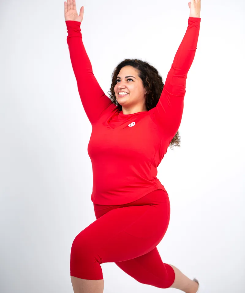 Performance Long Sleeve Baselayer Shirt | Red