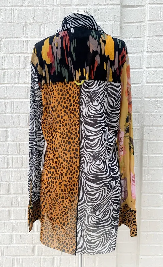 Petit Pois Patched Print Shirt