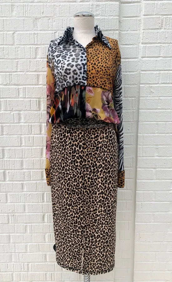 Petit Pois Patched Print Shirt