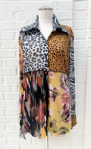 Petit Pois Patched Print Shirt