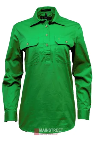 Pilbara Ladies Long Sleeve Closed Front Shirt