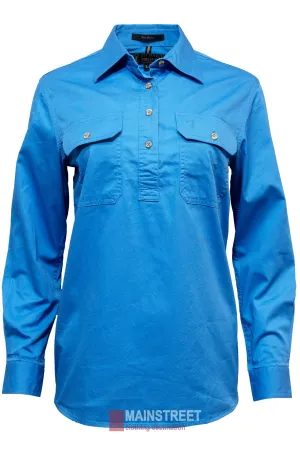 Pilbara Ladies Long Sleeve Closed Front Shirt