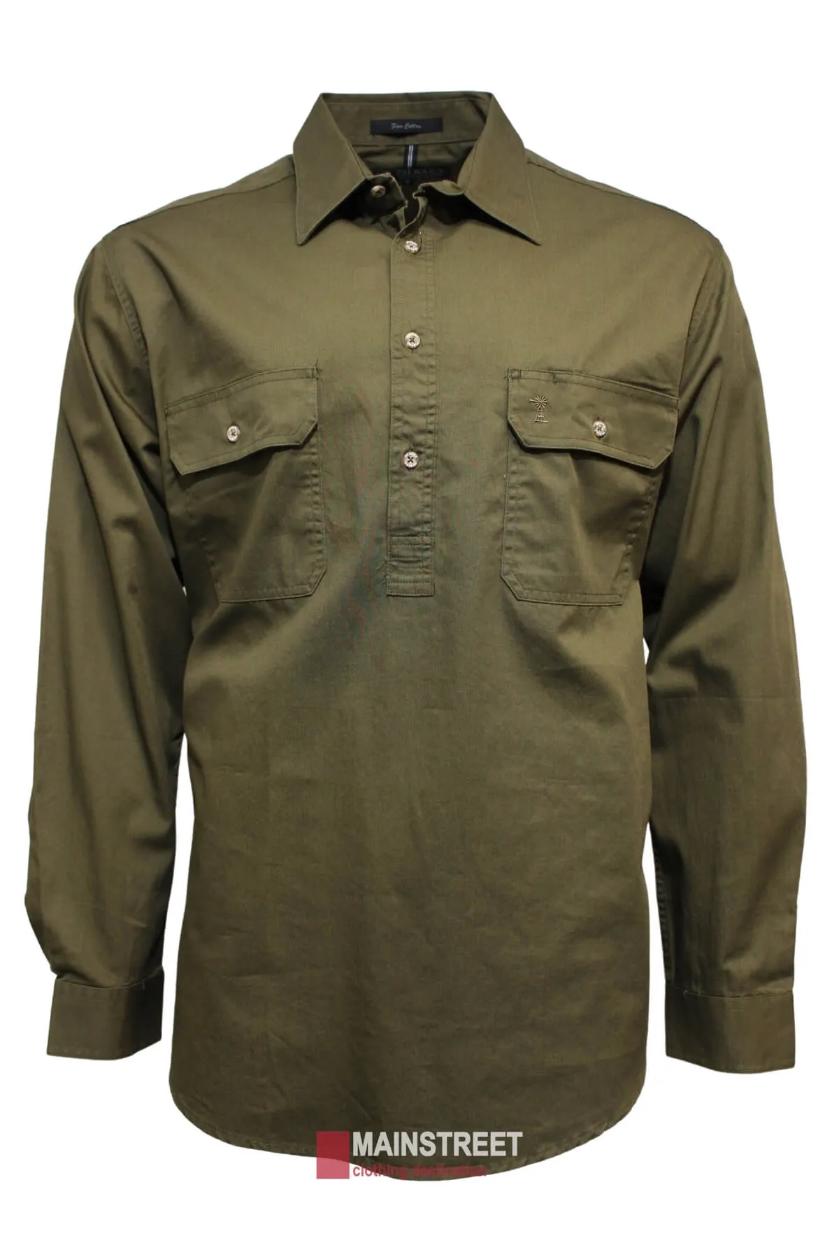 Pilbara Long Sleeve Closed Front Shirt