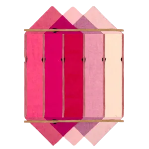 Pink Prism Geometric Hand-Tufted Wool Rug