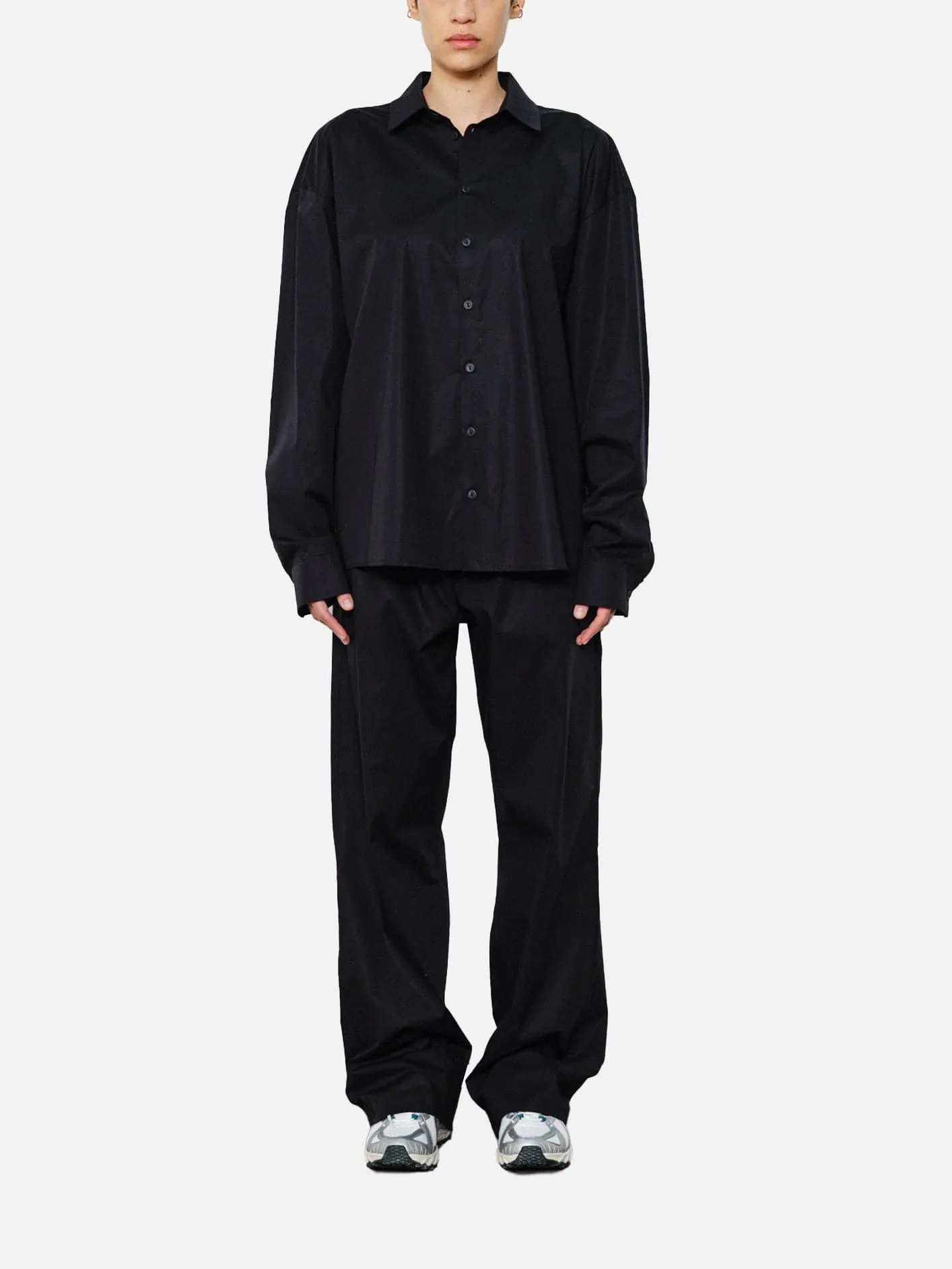 Poplin Trousers - Black