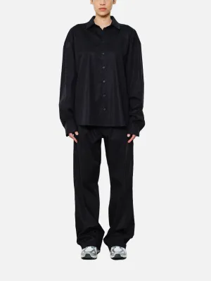 Poplin Trousers - Black