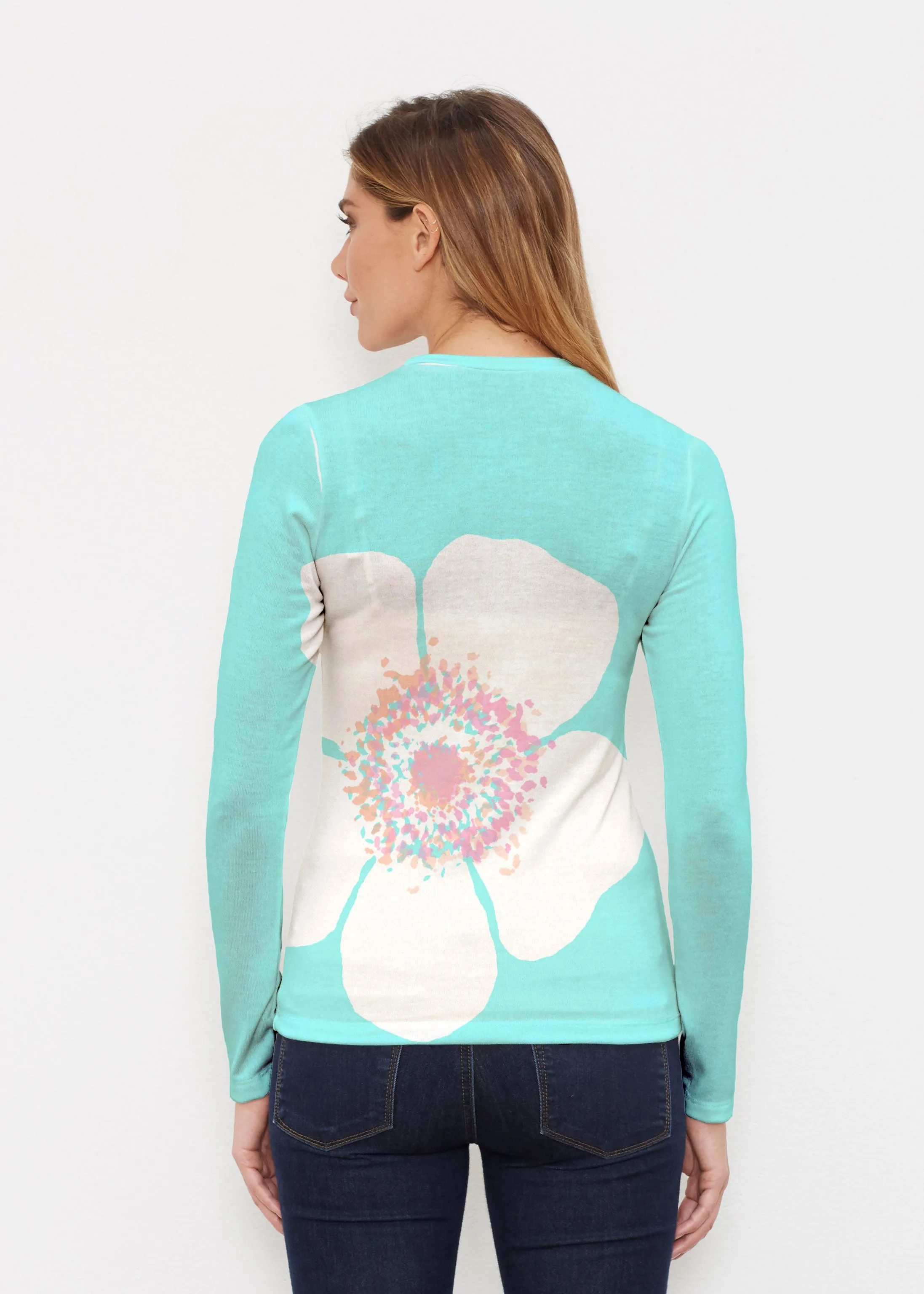 Poppy Seaglass Green (7107) ~ Butterknit Long Sleeve Crew Top