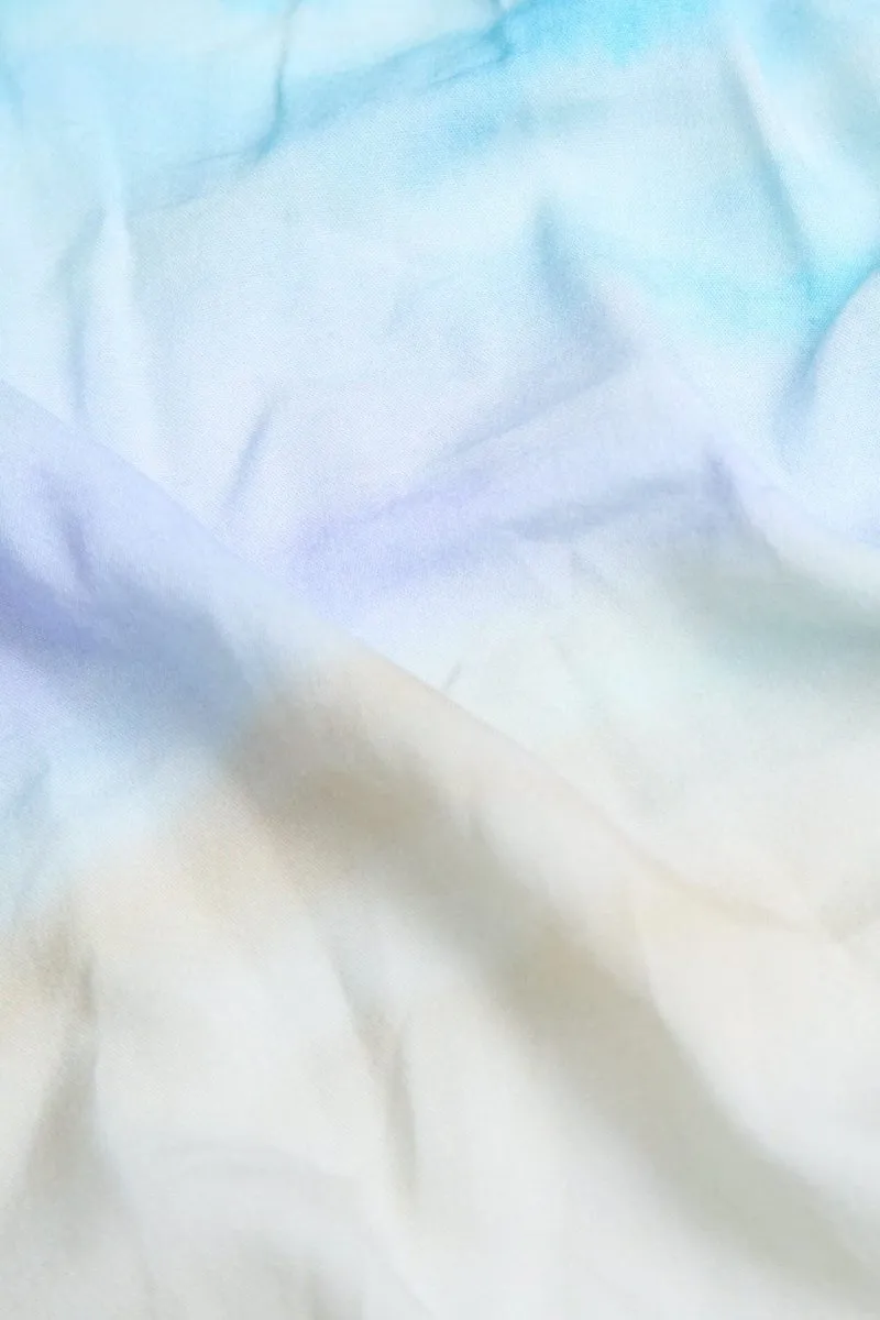 Printed Shirt in Light Blue Landscape