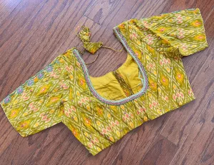 Pure Pochampally Ikkath Silk Blouse