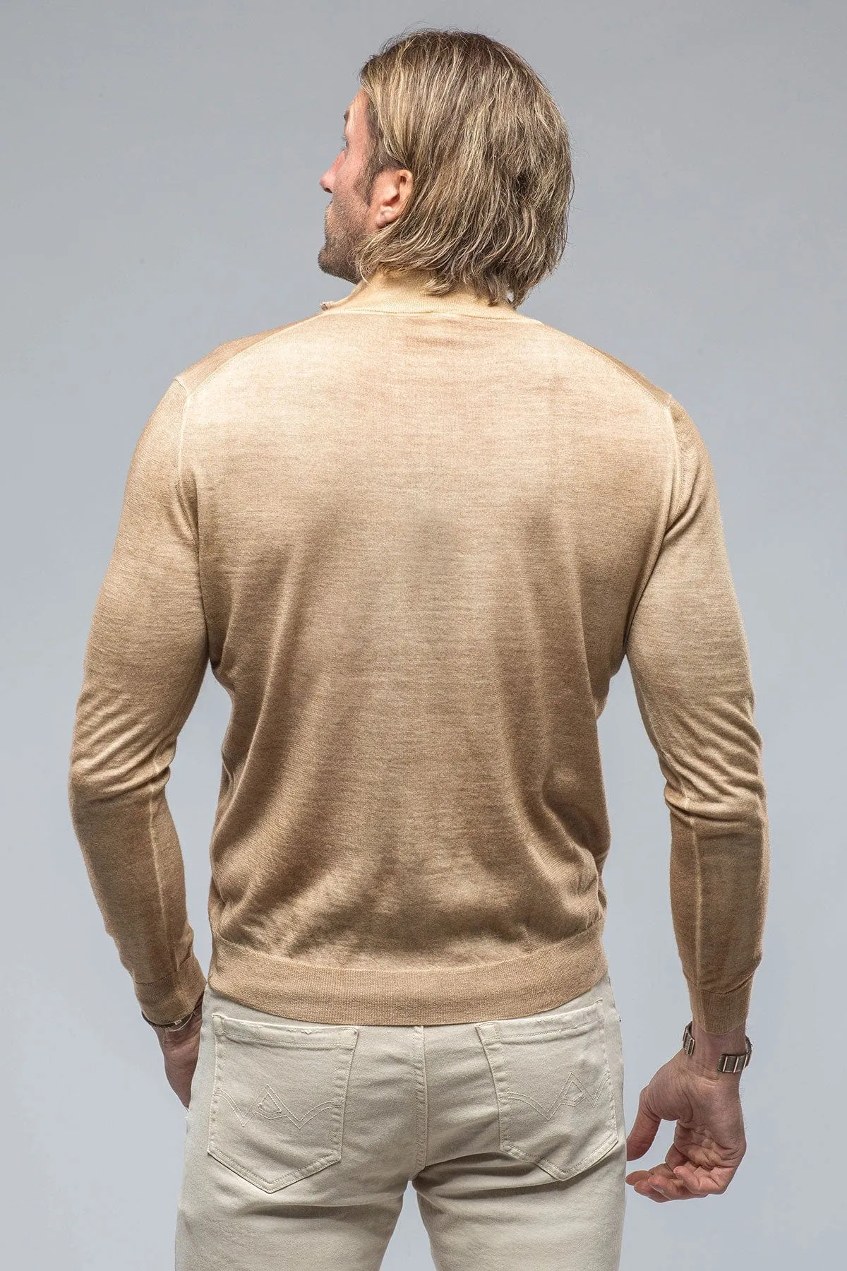 Queniin Cashmere Quarter Zip In Rust