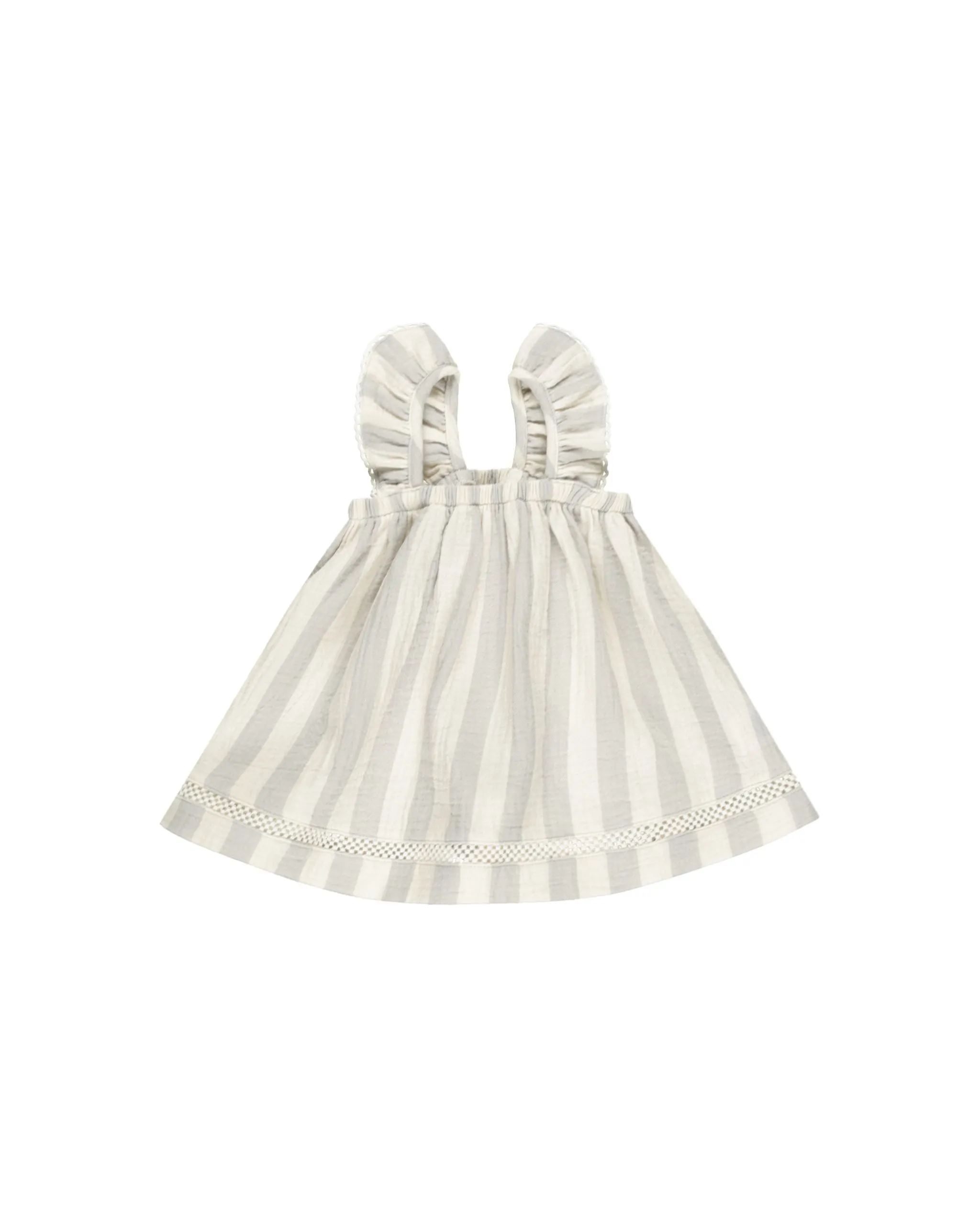 Quincy Mae - Ruffle Tank Dress - Sky Stripe