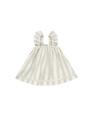Quincy Mae - Ruffle Tank Dress - Sky Stripe