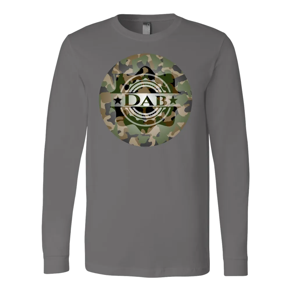 "Dabbing" Green Camouflage L/S Tee