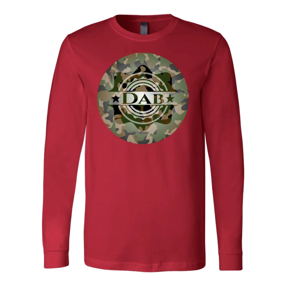 "Dabbing" Green Camouflage L/S Tee