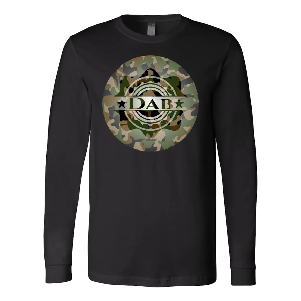 "Dabbing" Green Camouflage L/S Tee
