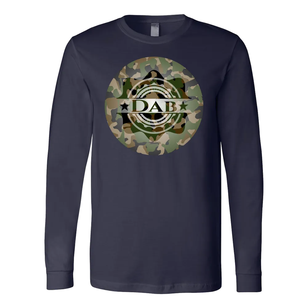 "Dabbing" Green Camouflage L/S Tee