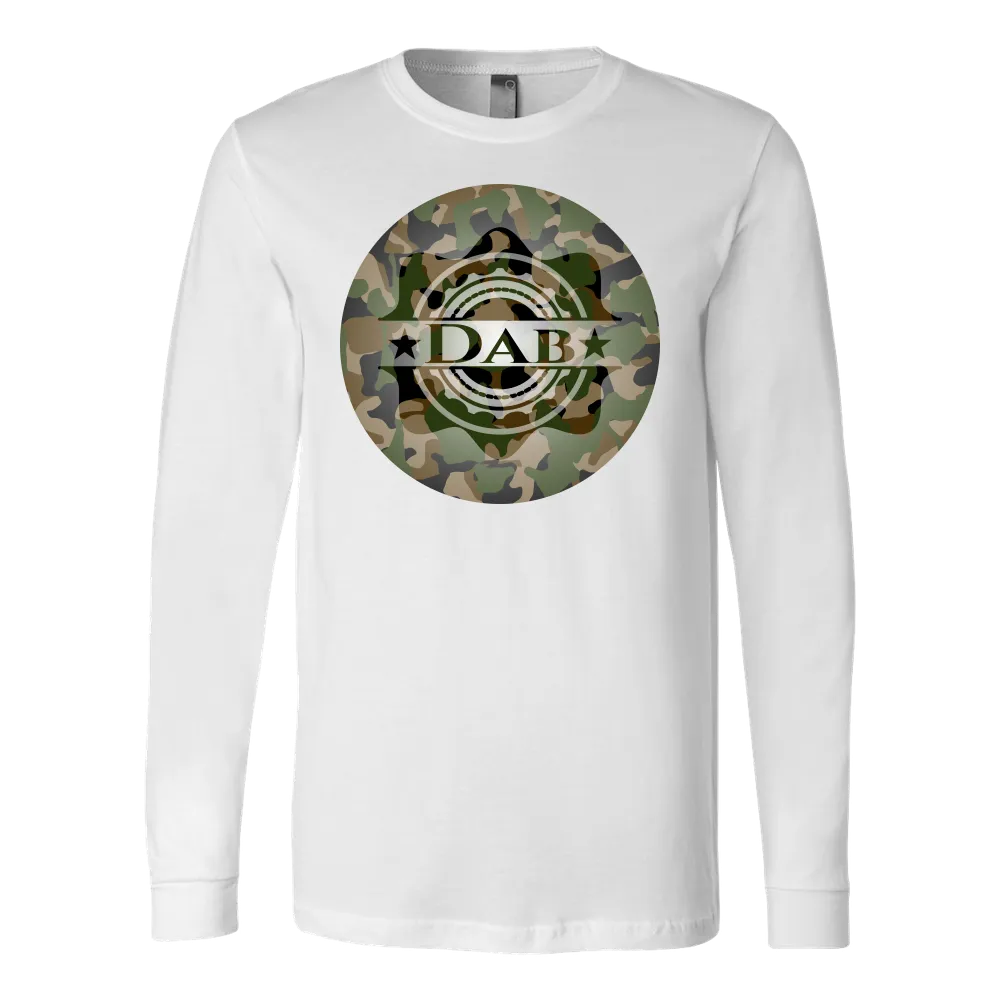 "Dabbing" Green Camouflage L/S Tee