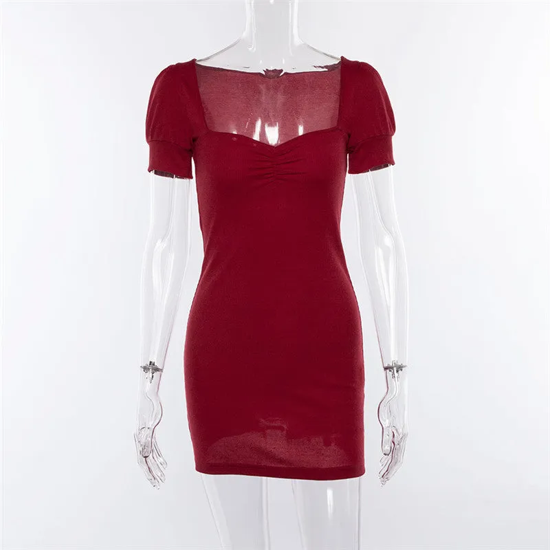 "LANTERN SLEEVES" DRESS S032402