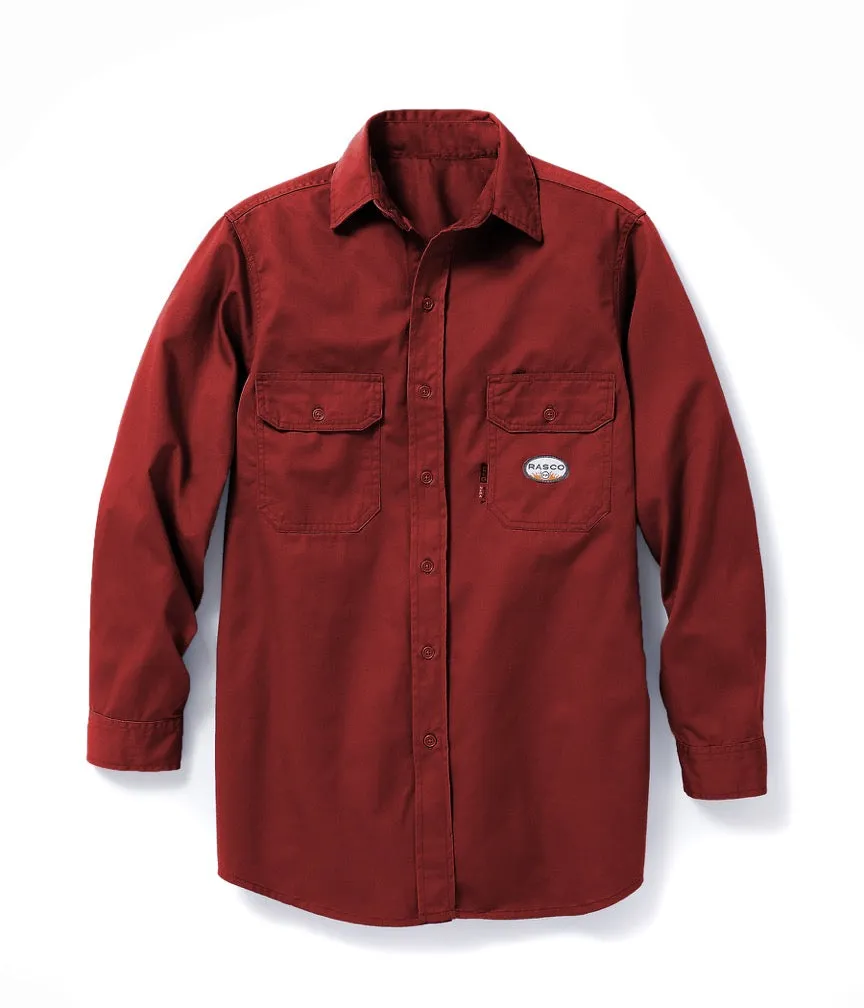 Rasco 7.5oz. FR Flamesheild 100% Cotton Twill Uniform Shirt - Style FR1303