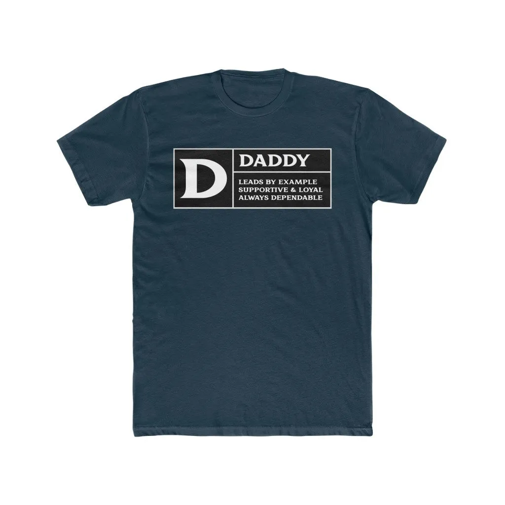 Rated D for Daddy Fitted Tee