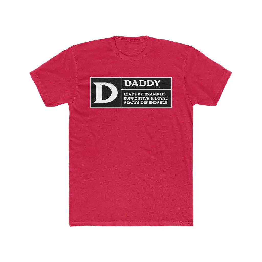 Rated D for Daddy Fitted Tee