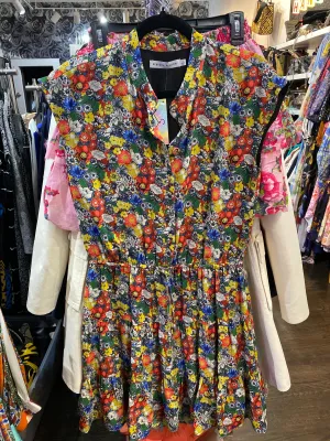 Rebecca Minkoff Floral Sleeveless Elastic Waist Mini Dress
