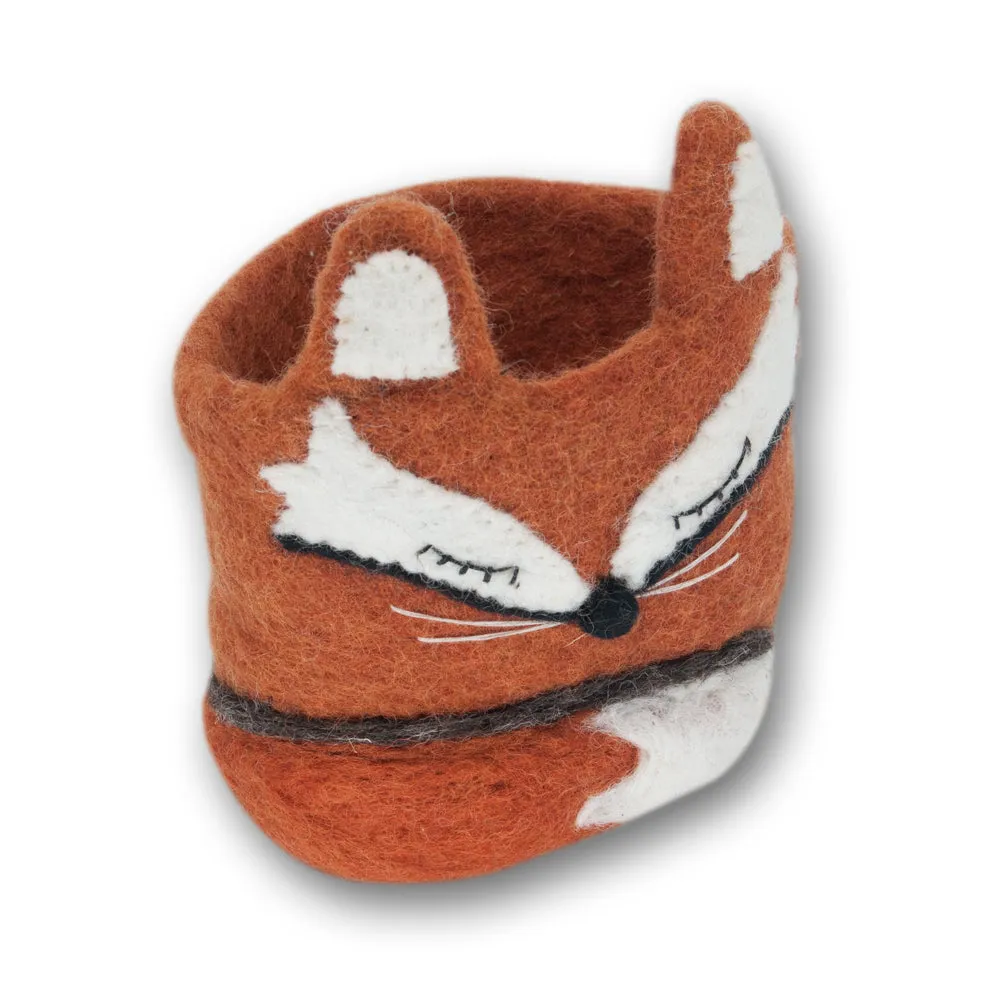 Red Fox Felt Planter