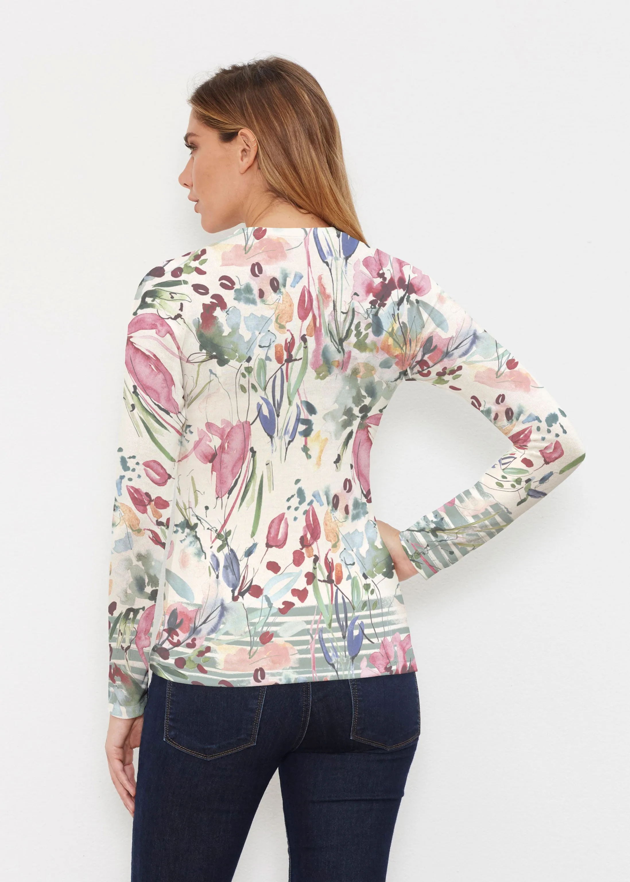 Rhapsody (16191) ~ Butterknit Long Sleeve V-Neck Top