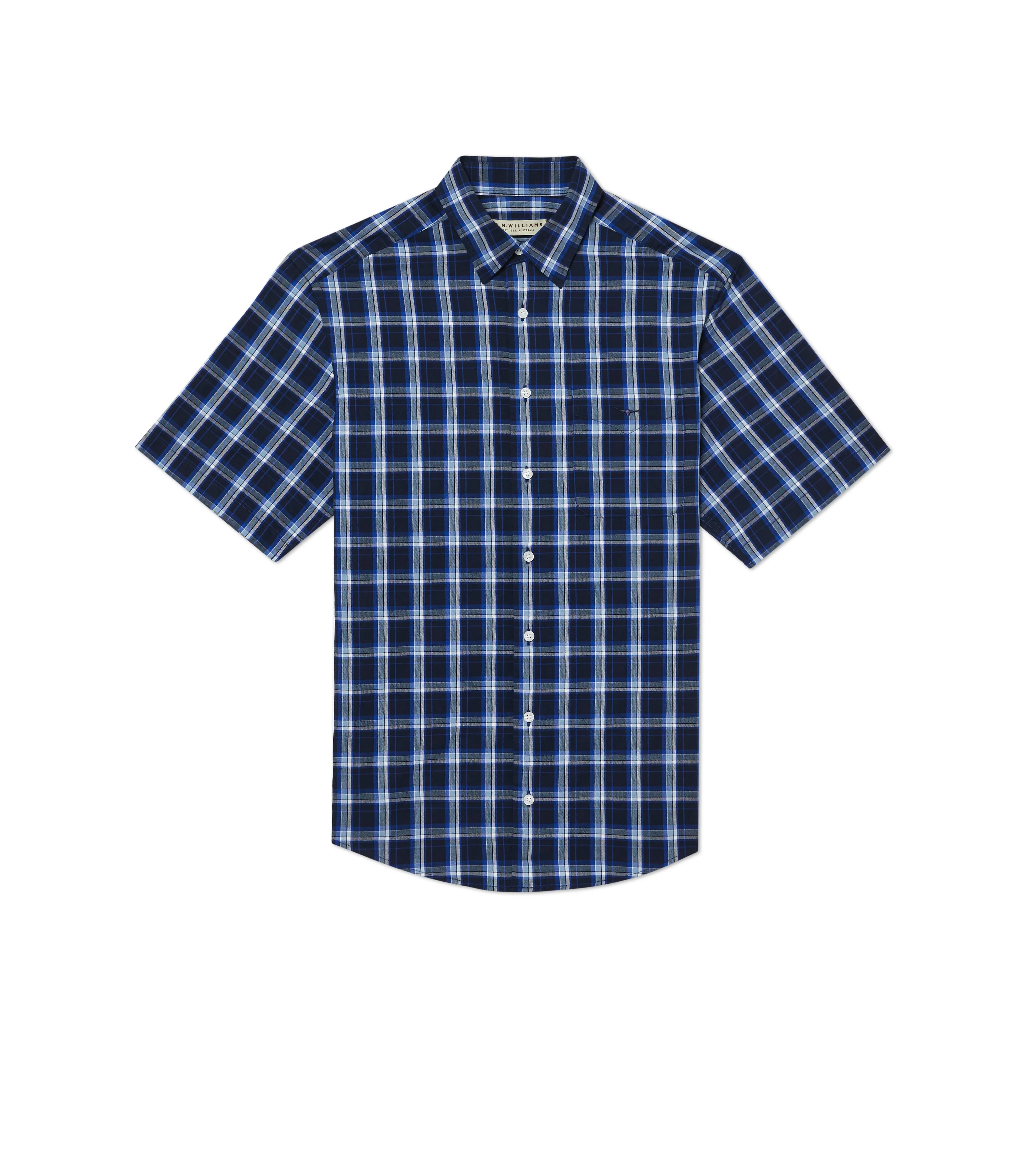 R.M. Williams Hervey Shirt - Navy/Blue/White