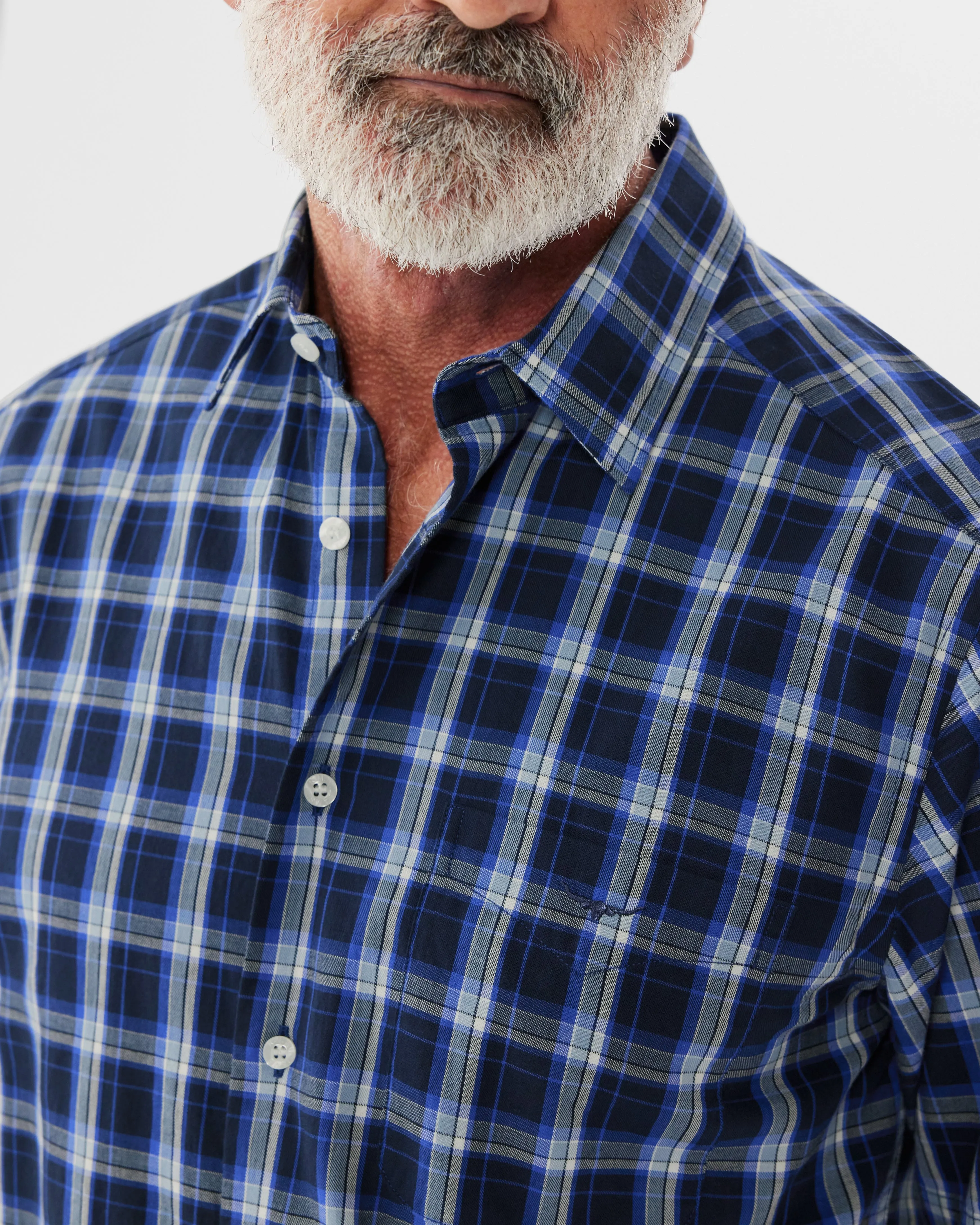 R.M. Williams Hervey Shirt - Navy/Blue/White
