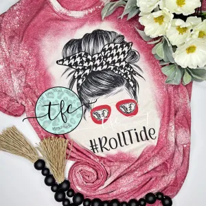 {Roll Tide Lady} distressed tee