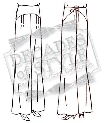 RPC - #D01  1930s Ladies Trousers