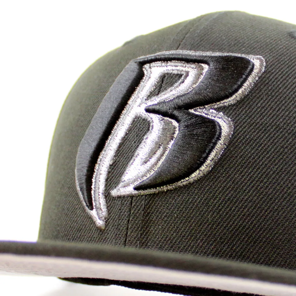 Ruff Ryders New Era 59Fifty Fitted Hat (Black Gray Under Brim)