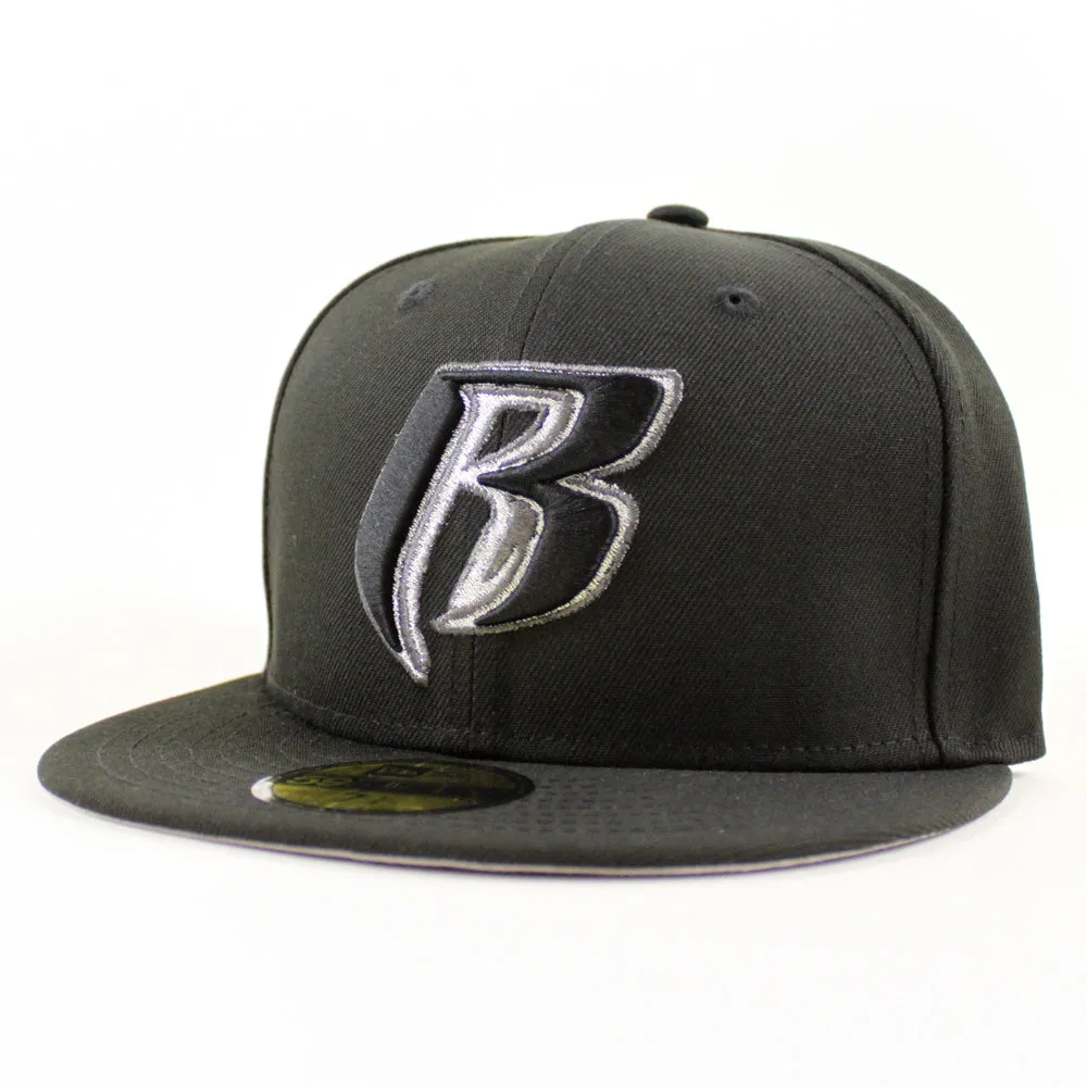 Ruff Ryders New Era 59Fifty Fitted Hat (Black Gray Under Brim)