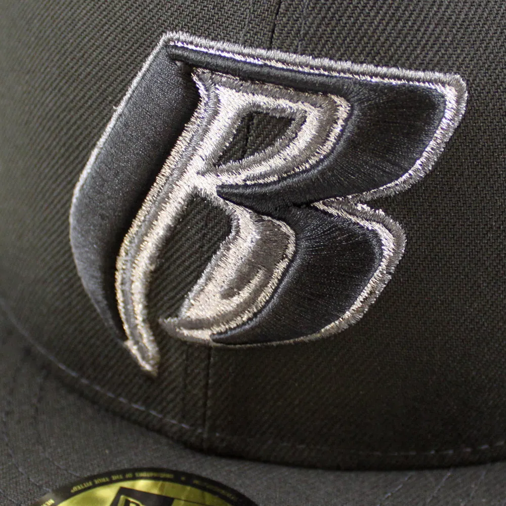 Ruff Ryders New Era 59Fifty Fitted Hat (Black Gray Under Brim)