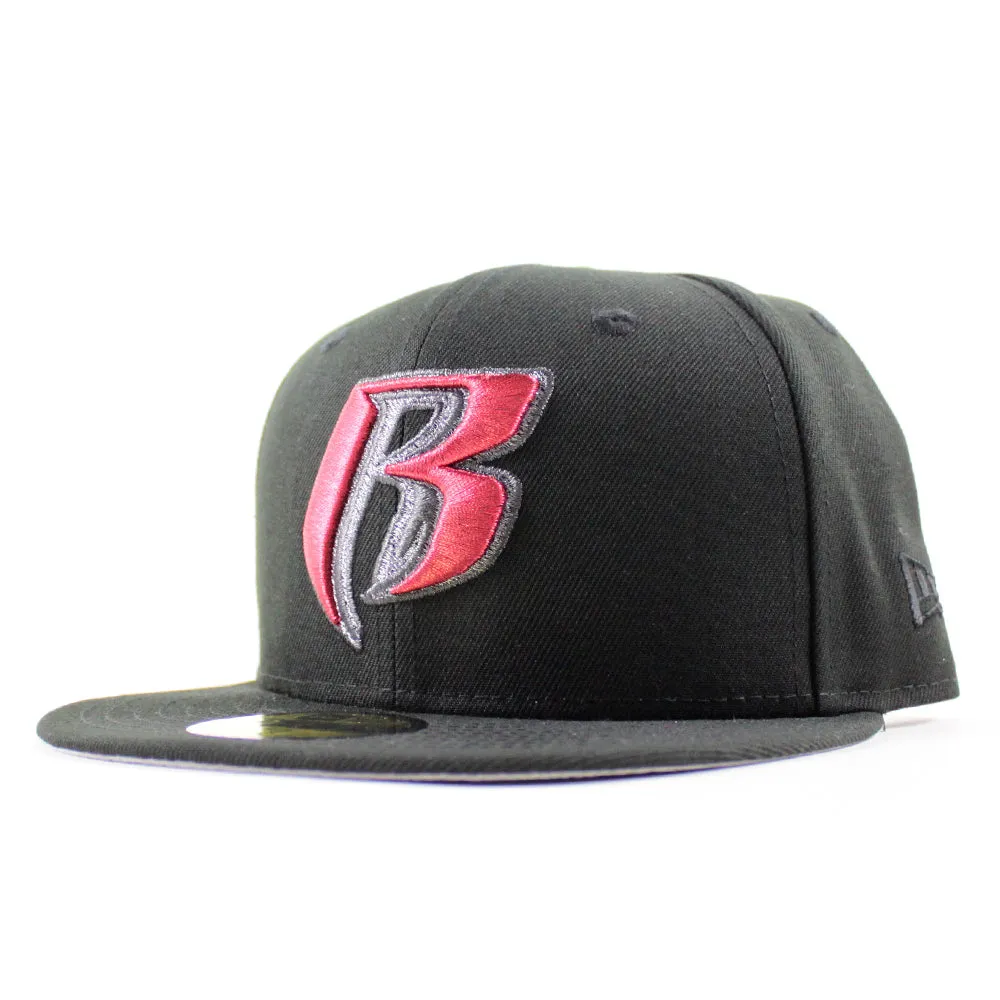 Ruff Ryders New Era 59Fifty Fitted Hat (Black Gray Under Brim)