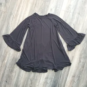Ruffle Detail Long Sleeve Dress