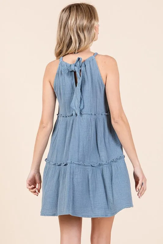 Ruffle Tiered Swing Dress