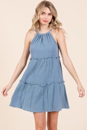 Ruffle Tiered Swing Dress