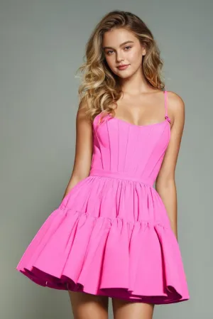 Ruffles Azalea A Line Sleeveless Homecoming Dresses