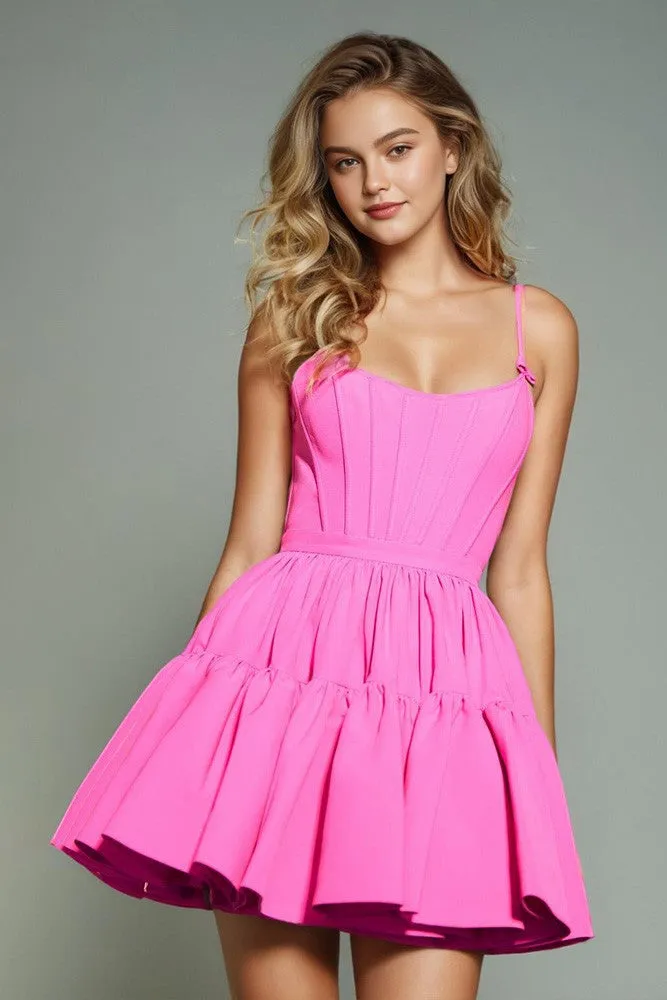 Ruffles Azalea A Line Sleeveless Homecoming Dresses