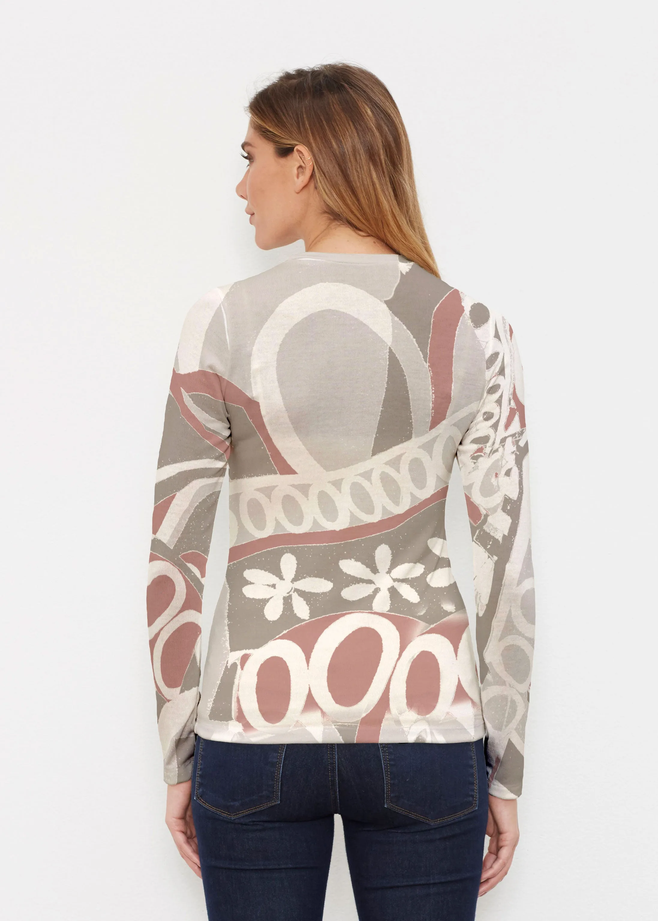 Rusty O"S (8162) ~ Butterknit Long Sleeve Crew Top