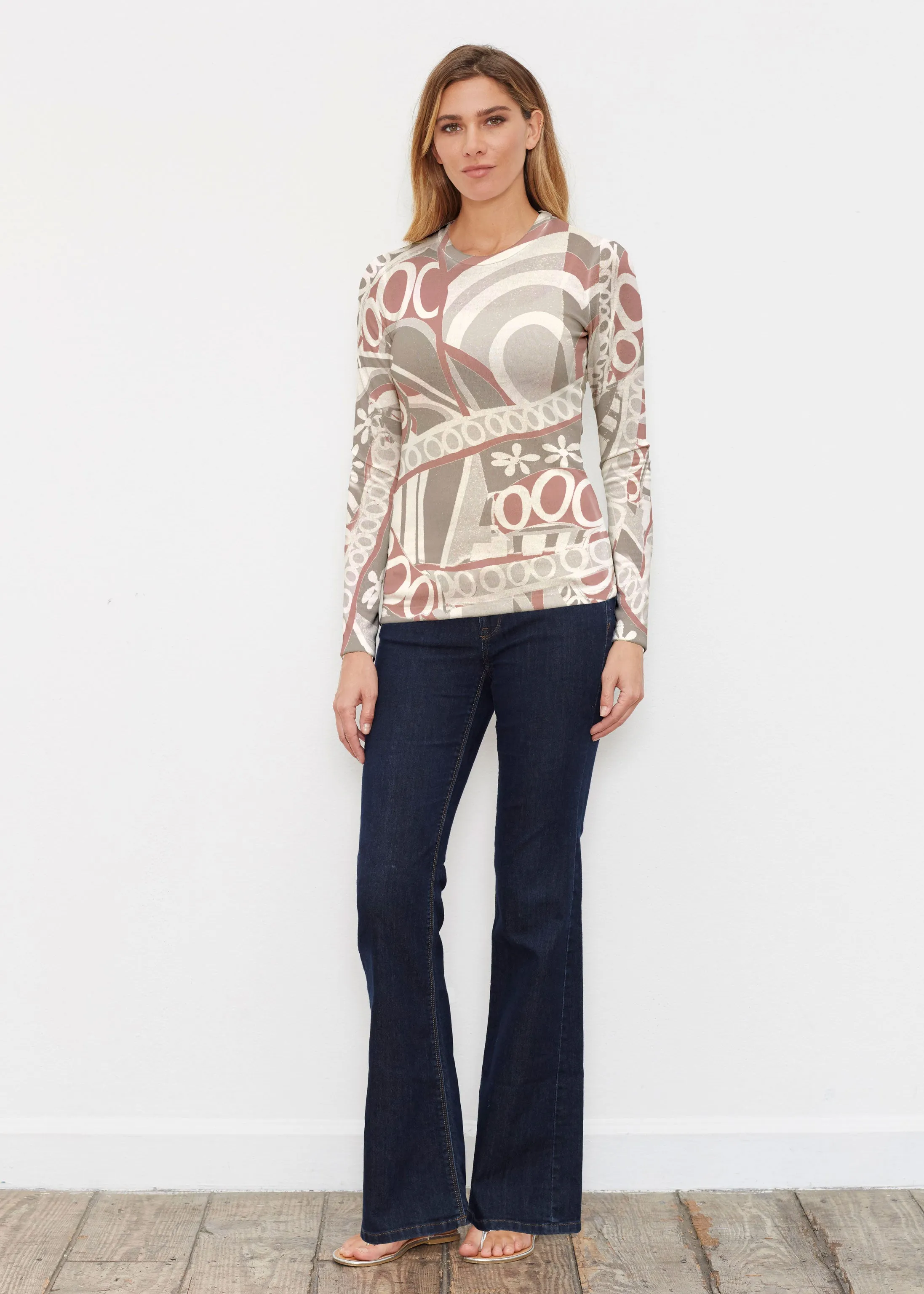 Rusty O"S (8162) ~ Butterknit Long Sleeve Crew Top
