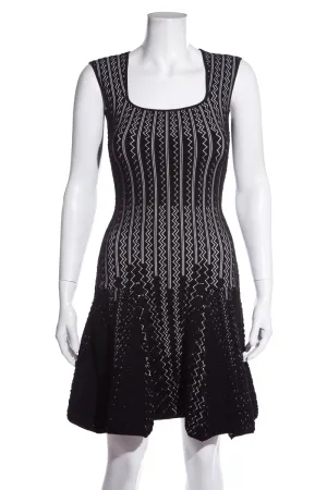 RVN Black & White Sleeveless A-Line Dress SZ S